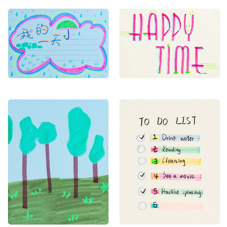 Kasimir Dual-Tip Overlapping Highlighter Set | 6-Piece 12-Color