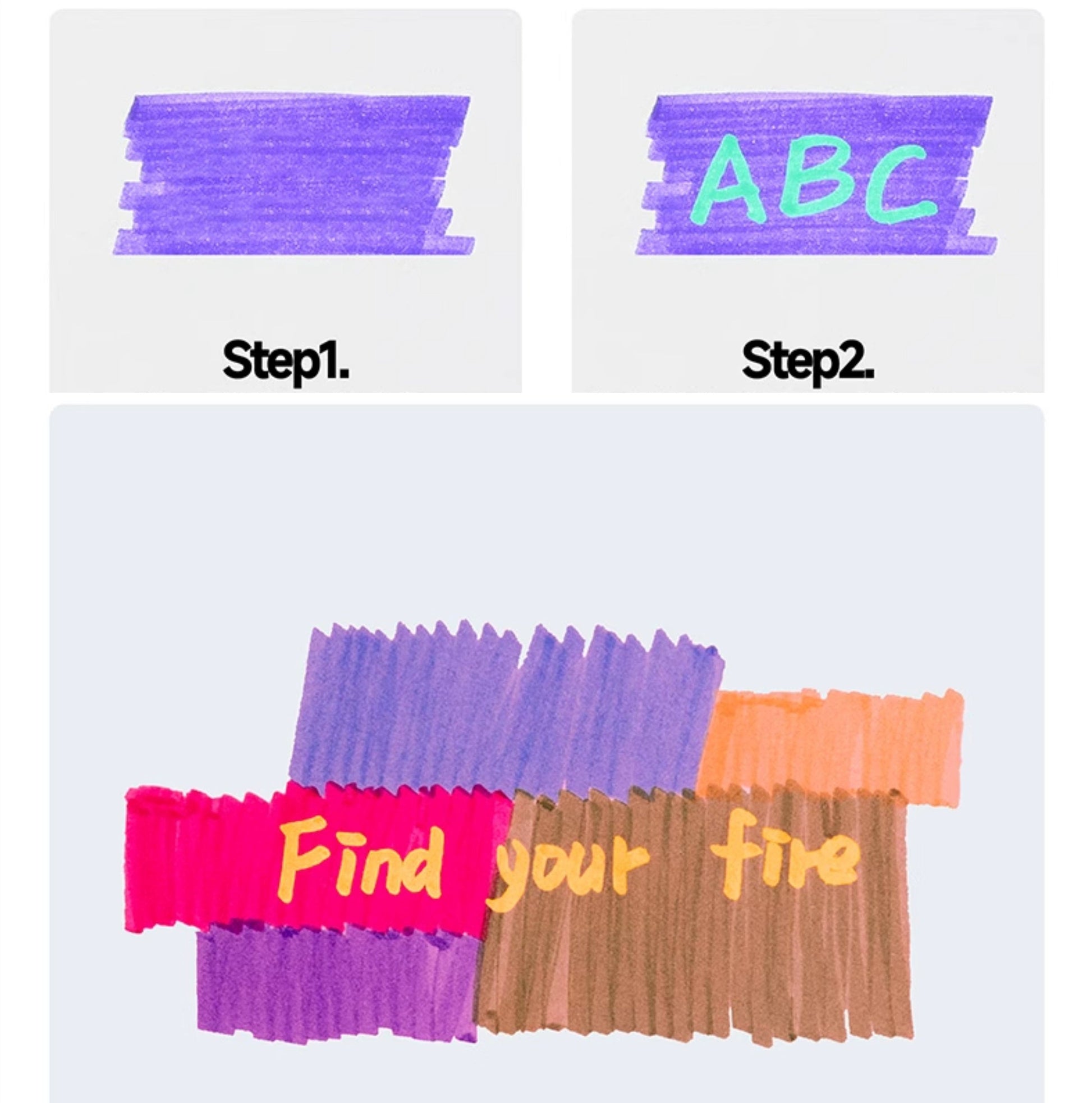 Kasimir Dual-Tip Overlapping Highlighter Set | 6-Piece 12-Color