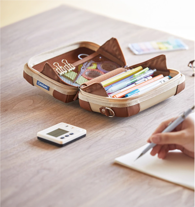 King Jim Carchette Carrying Pencil Case Portable School Organizer