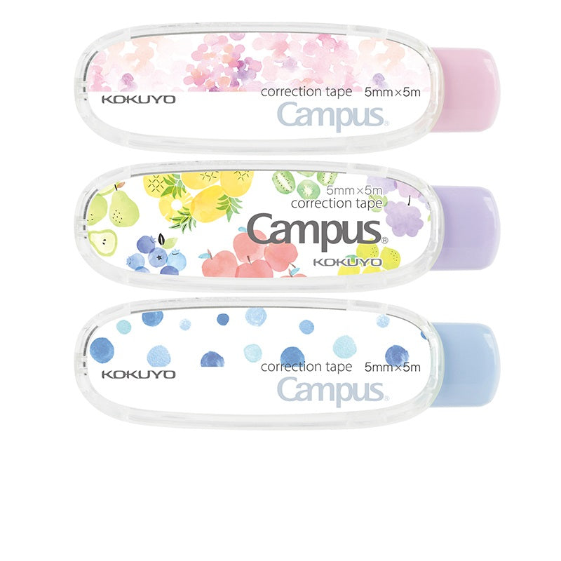 3Pcs Kokuyo Campus Correction Tapes Retractable Parper Color