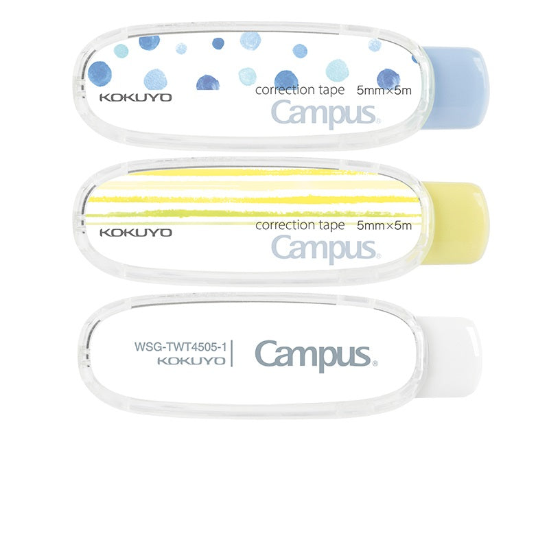 3Pcs Kokuyo Campus Correction Tapes Retractable Parper Color
