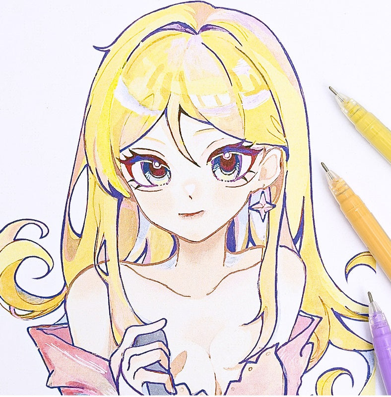 Languo Artist Gel Pens 18 Colors for Drawing,Journaling & Calligraphy