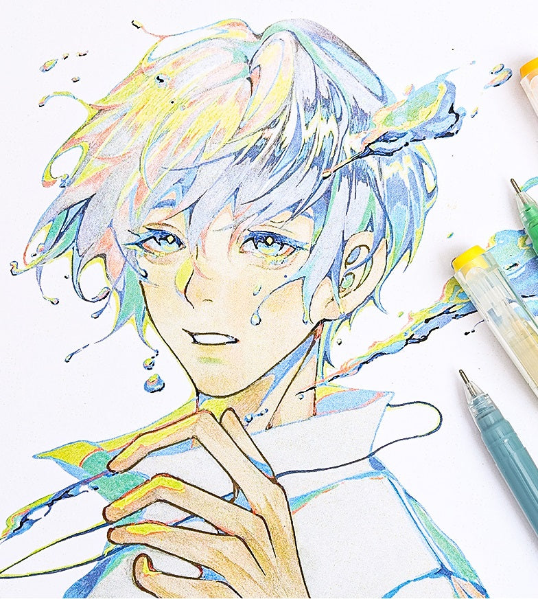 Languo Artist Gel Pens 18 Colors for Drawing,Journaling & Calligraphy