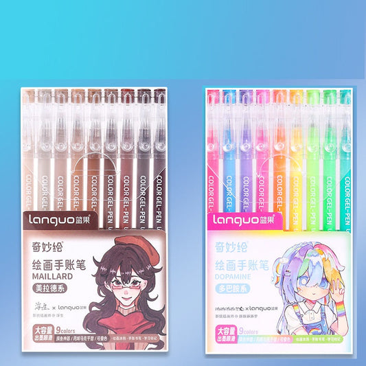 Languo Artist Gel Pens 18 Colors for Drawing,Journaling & Calligraphy