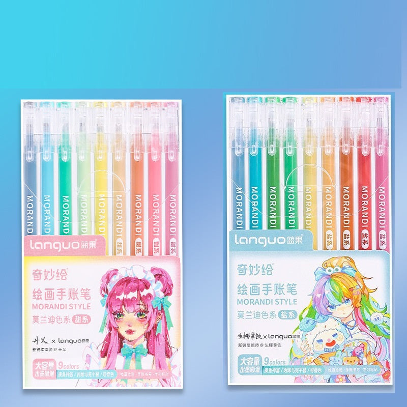 Languo Artist Gel Pens 18 Colors for Drawing,Journaling & Calligraphy