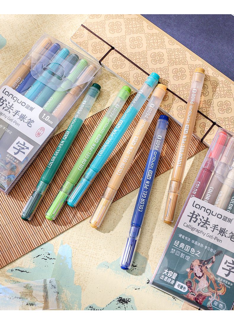 LANGUO P600 Calligraphy Gel Pen,36 Assorted Pens,1.0mm Bold Point