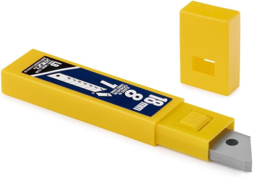 OLFA 18mm Snap Off Replacement Blades,10 Blades (80 segments) LB-10