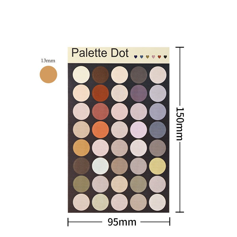 3200 Pieces Morandi Colored Dot Stickers 1/2 Inch Round