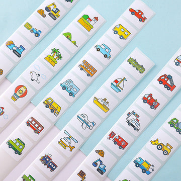 3000Pcs Transportation Construction Vehicle Truck Stickers