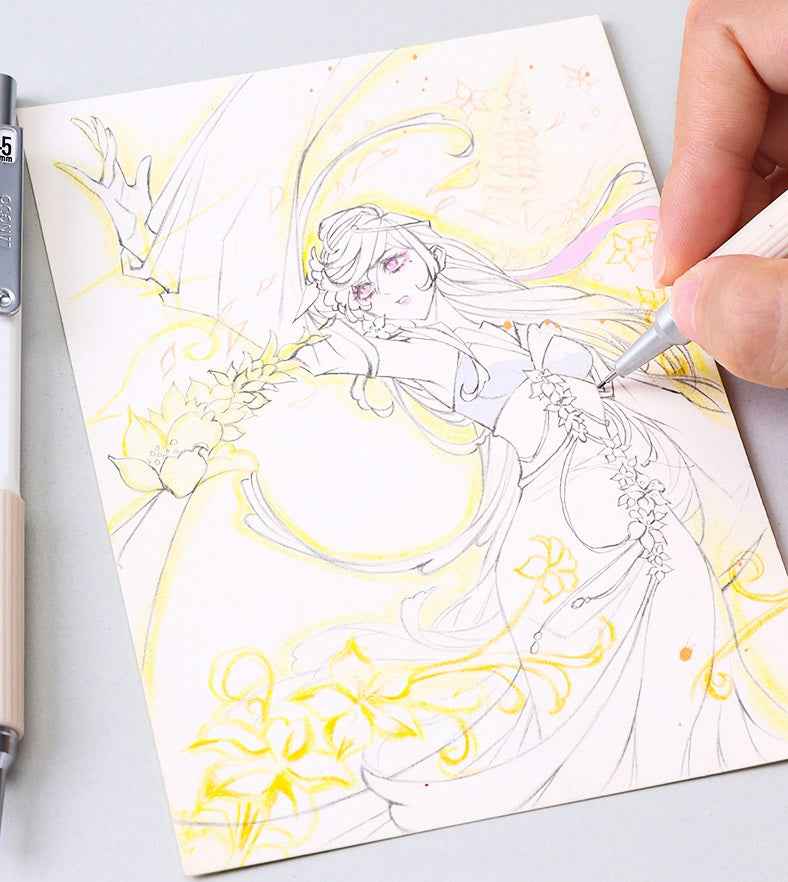 Languo 4PCS Metal Drawing Mechanical Pencils Set