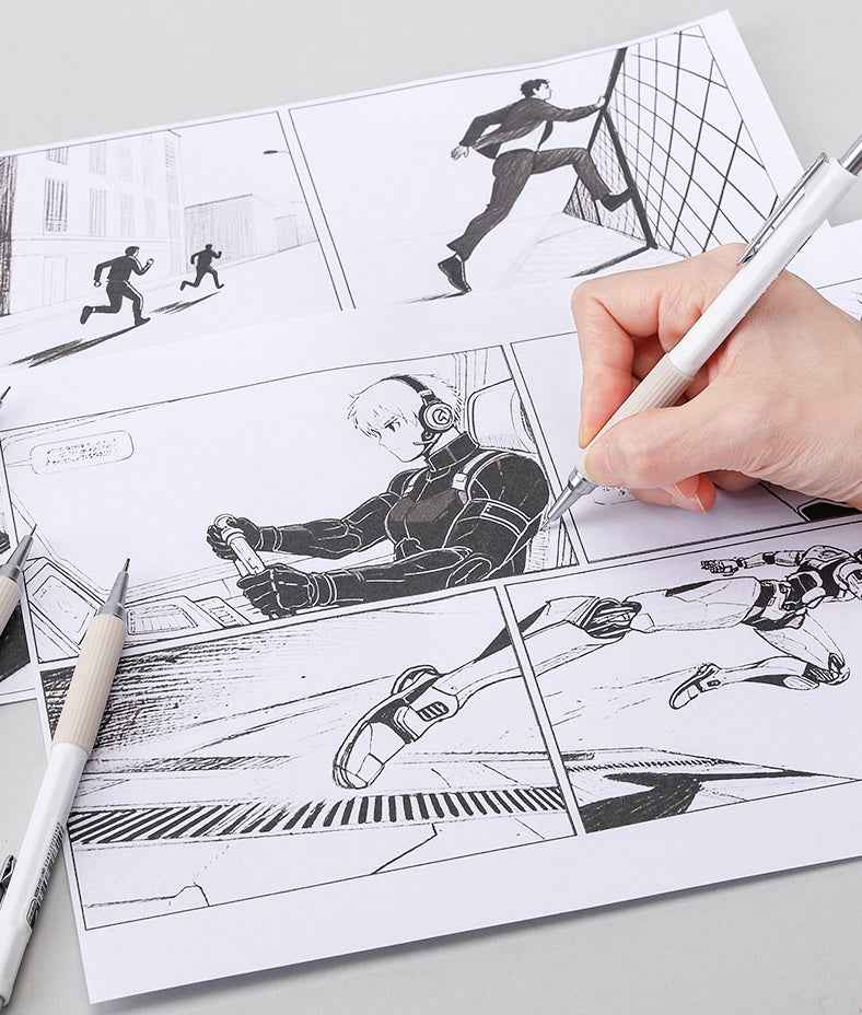 Languo 4PCS Metal Drawing Mechanical Pencils Set