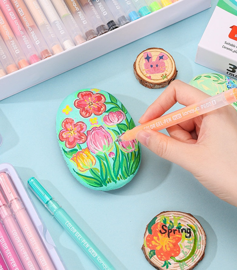 Languo 3D Acrylic Painting Gel Pens for Coloring 36/54 Colors Set