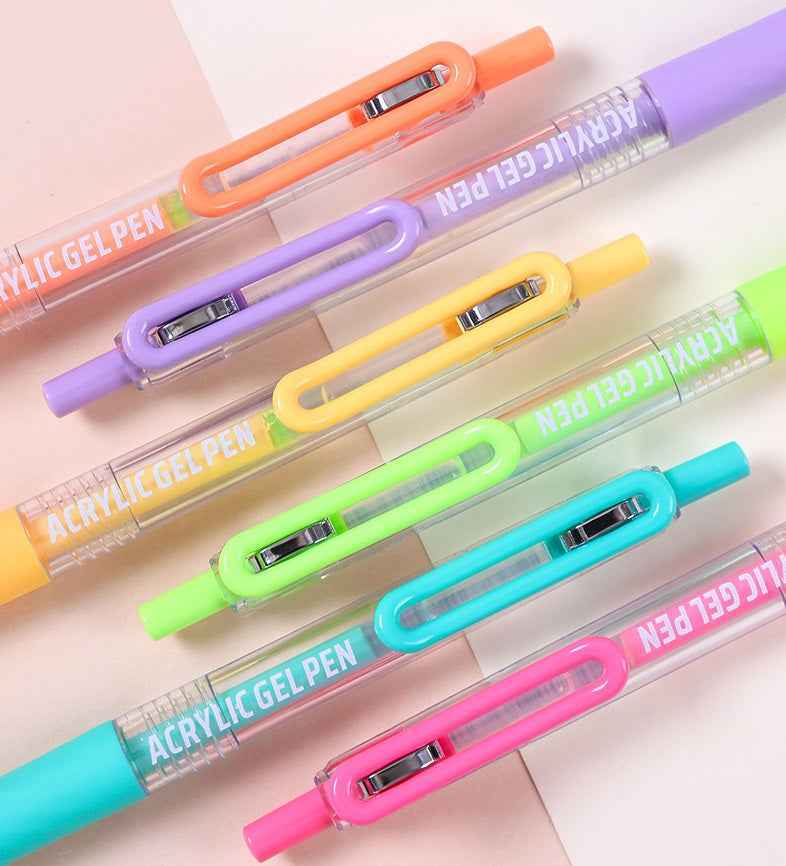 Languo 36 Colors Retractable Gel Pens 0.7mm for Coloring Drawing