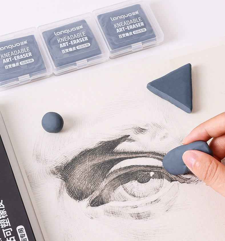 Languo Kneaded Eraser, 6 Pack, Grey