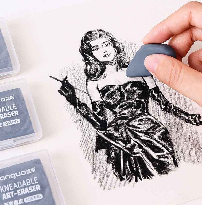 Languo Kneaded Eraser, 6 Pack, Grey