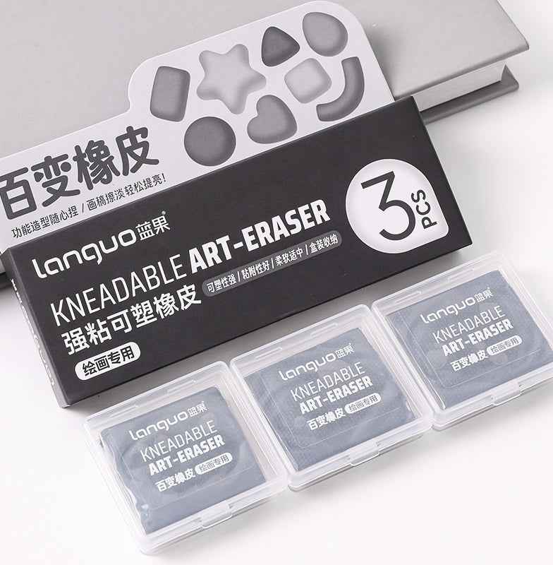 Languo Kneaded Eraser, 6 Pack, Grey