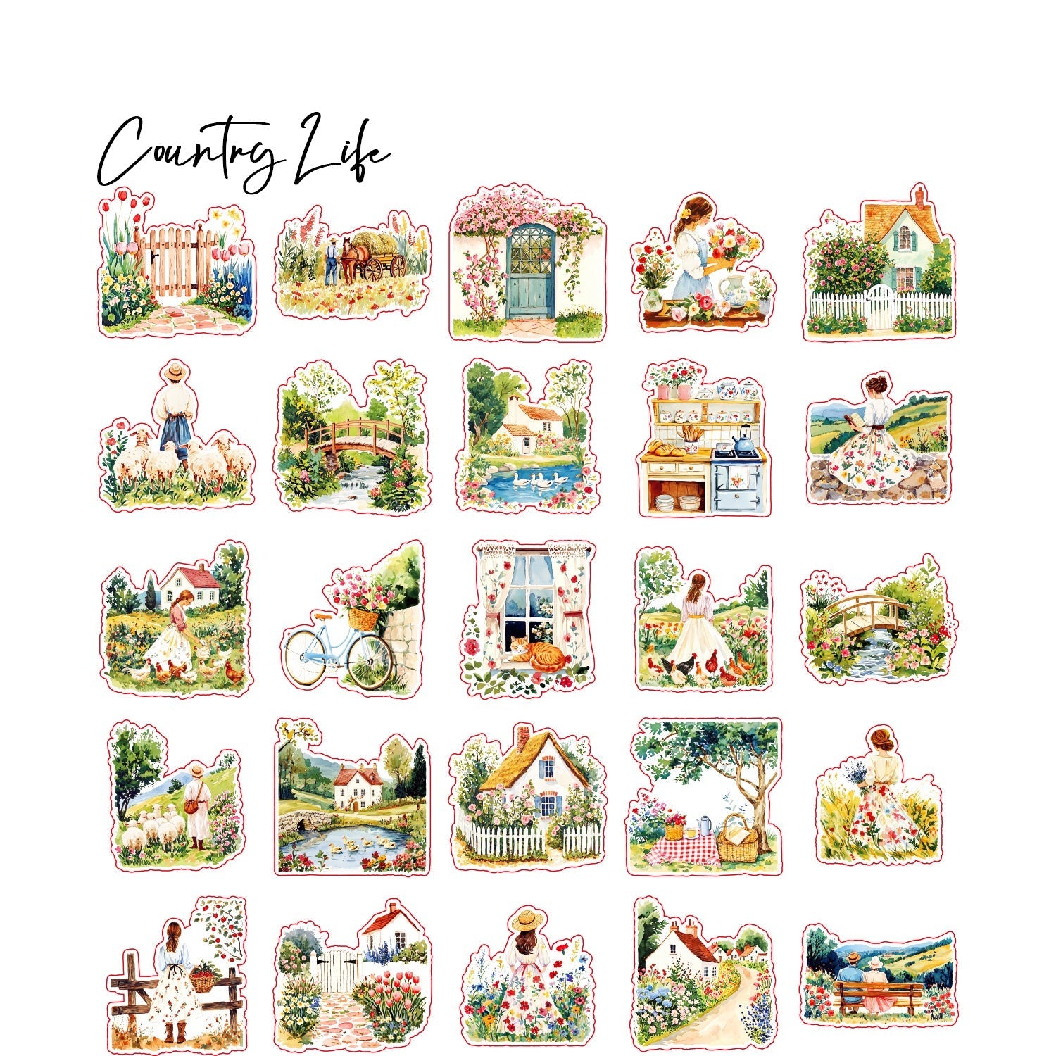 150-Piece Life Notes PET Sticker Tape Set for Journaling Planners DIY Crafts