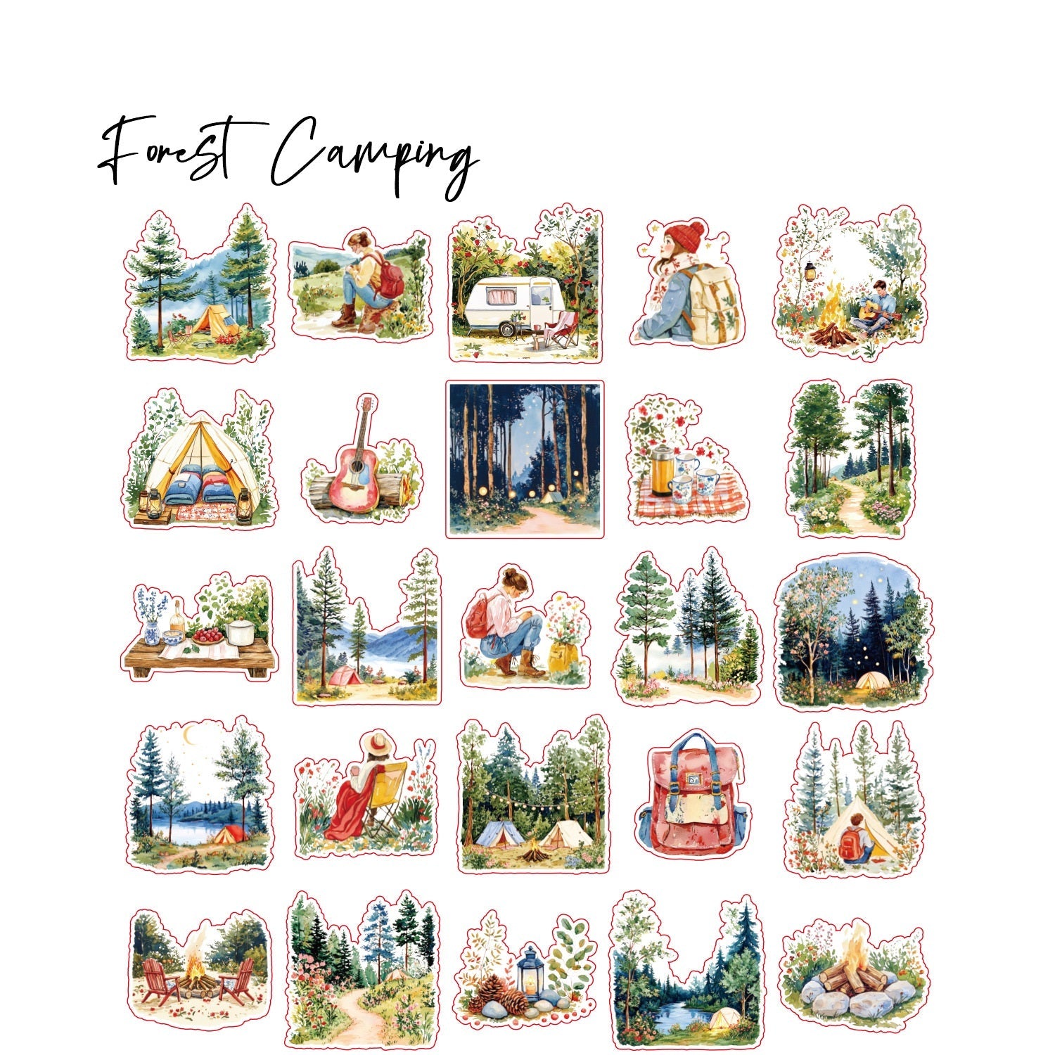 150-Piece Life Notes PET Sticker Tape Set for Journaling Planners DIY Crafts