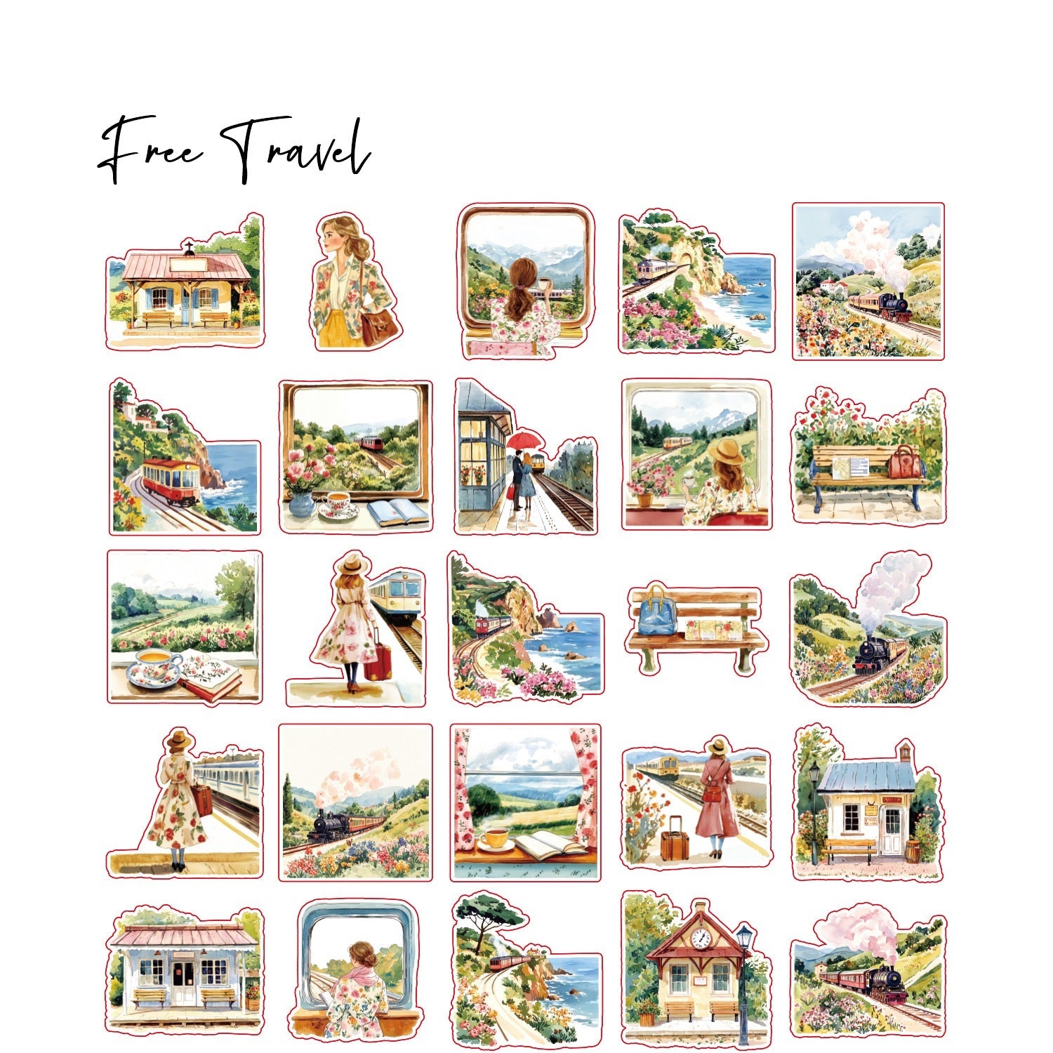 150-Piece Life Notes PET Sticker Tape Set for Journaling Planners DIY Crafts