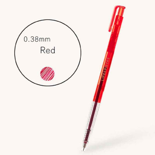 Livework Clear Life & Pieces 0.38mm Slim Color Gel Pen 3 Pack