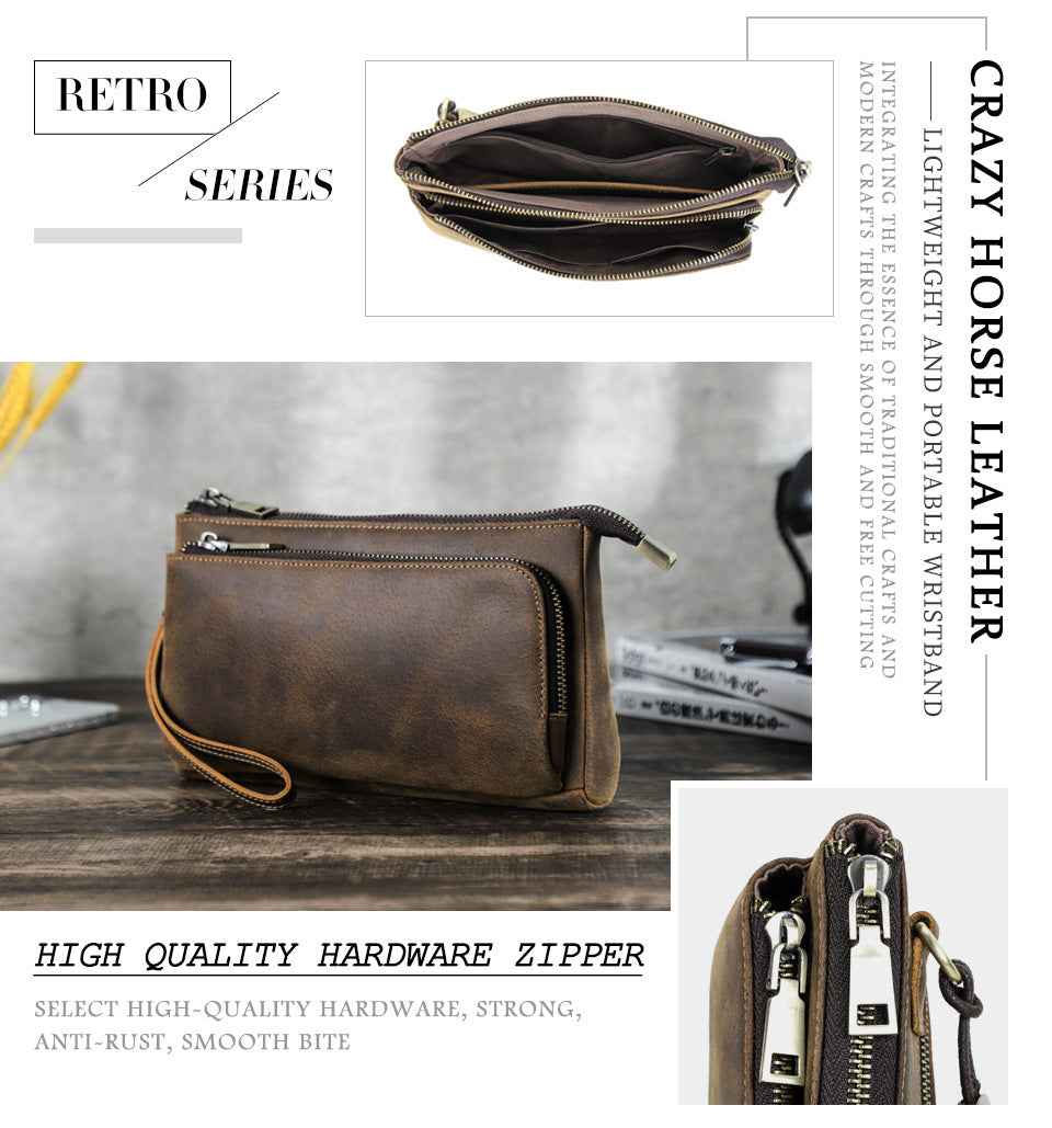 Leather Apple Accessories Clutch Bag Electronic Organizer Case - TTpen