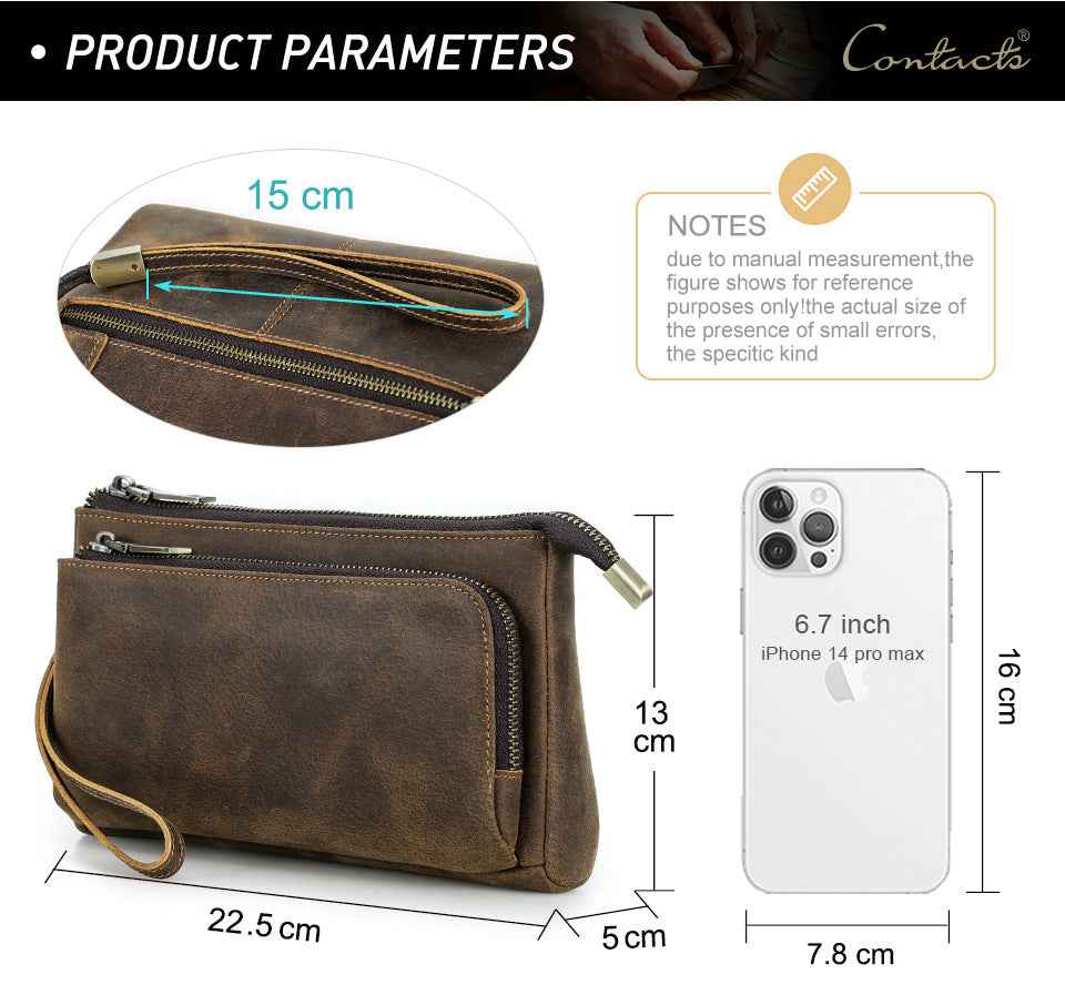 Leather Apple Accessories Clutch Bag Electronic Organizer Case - TTpen