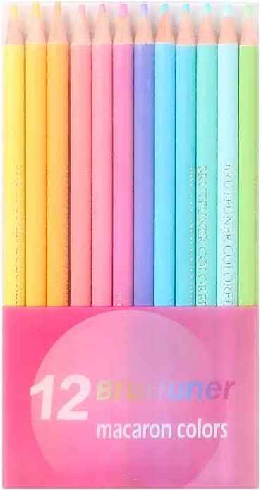 BRUTFUNER 12pcs Macaron Colors Pencils Set - TTpen