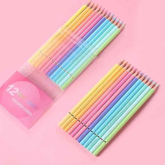 BRUTFUNER 12pcs Macaron Colors Pencils Set - TTpen