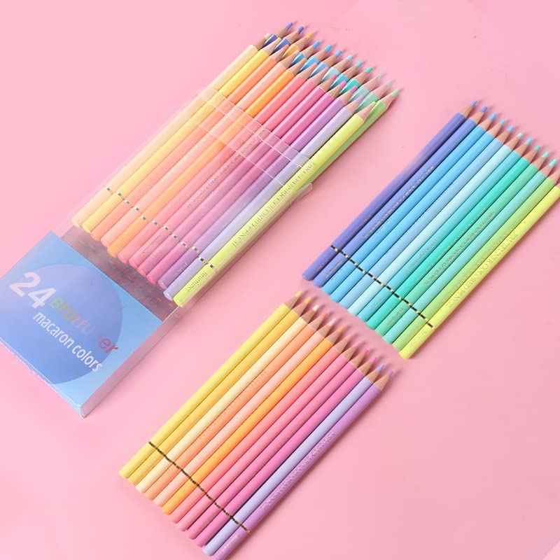 BRUTFUNER 24 Pastel Macaron Color Pencils Set - TTpen