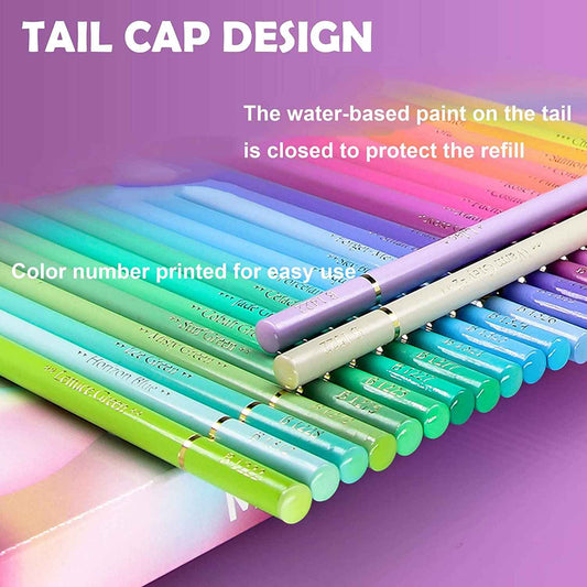 BRUTFUNER Macaron 50 Colored Artists Pencils Set - TTpen