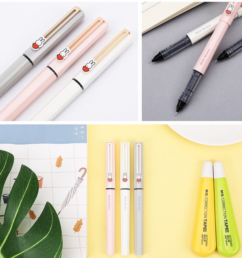 M&G Miffy Dick Bruna Limited Edition Needle Gel Pen Set 12 Pack