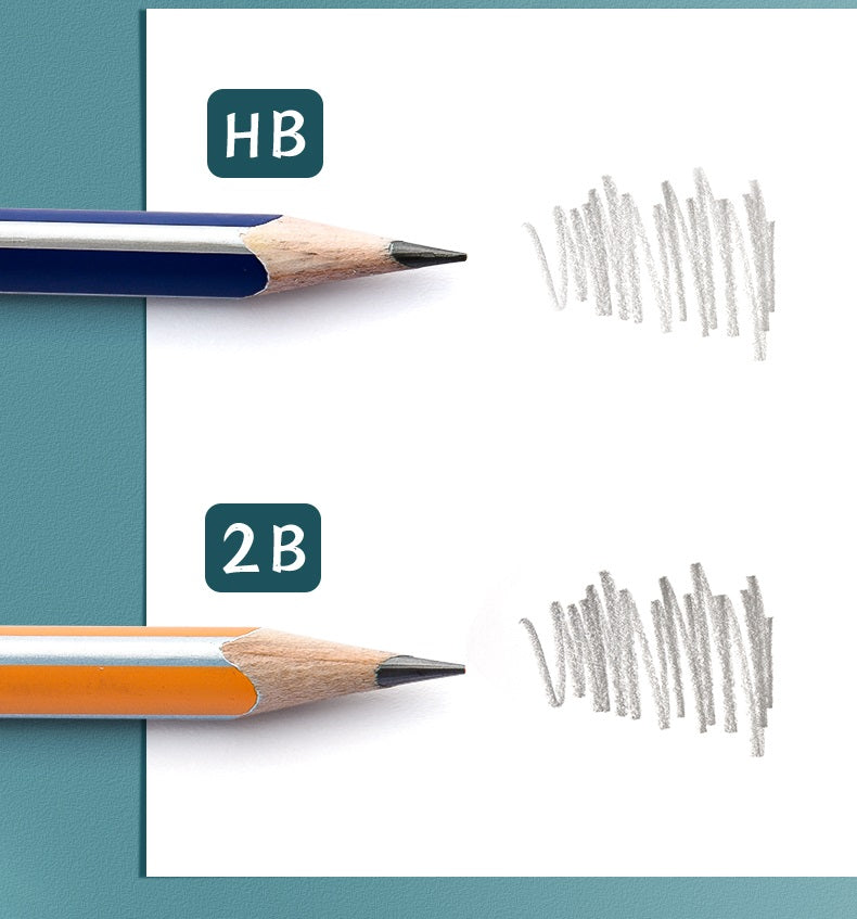 M&G Student Wood Pencil Set - HB/2B with Eraser 30-Pack