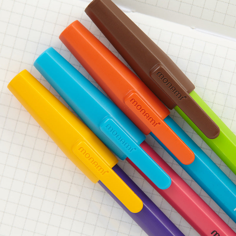 Monami 153 Stick Ballpoint Pen 0.7mm (Black Ink) 12 Pack