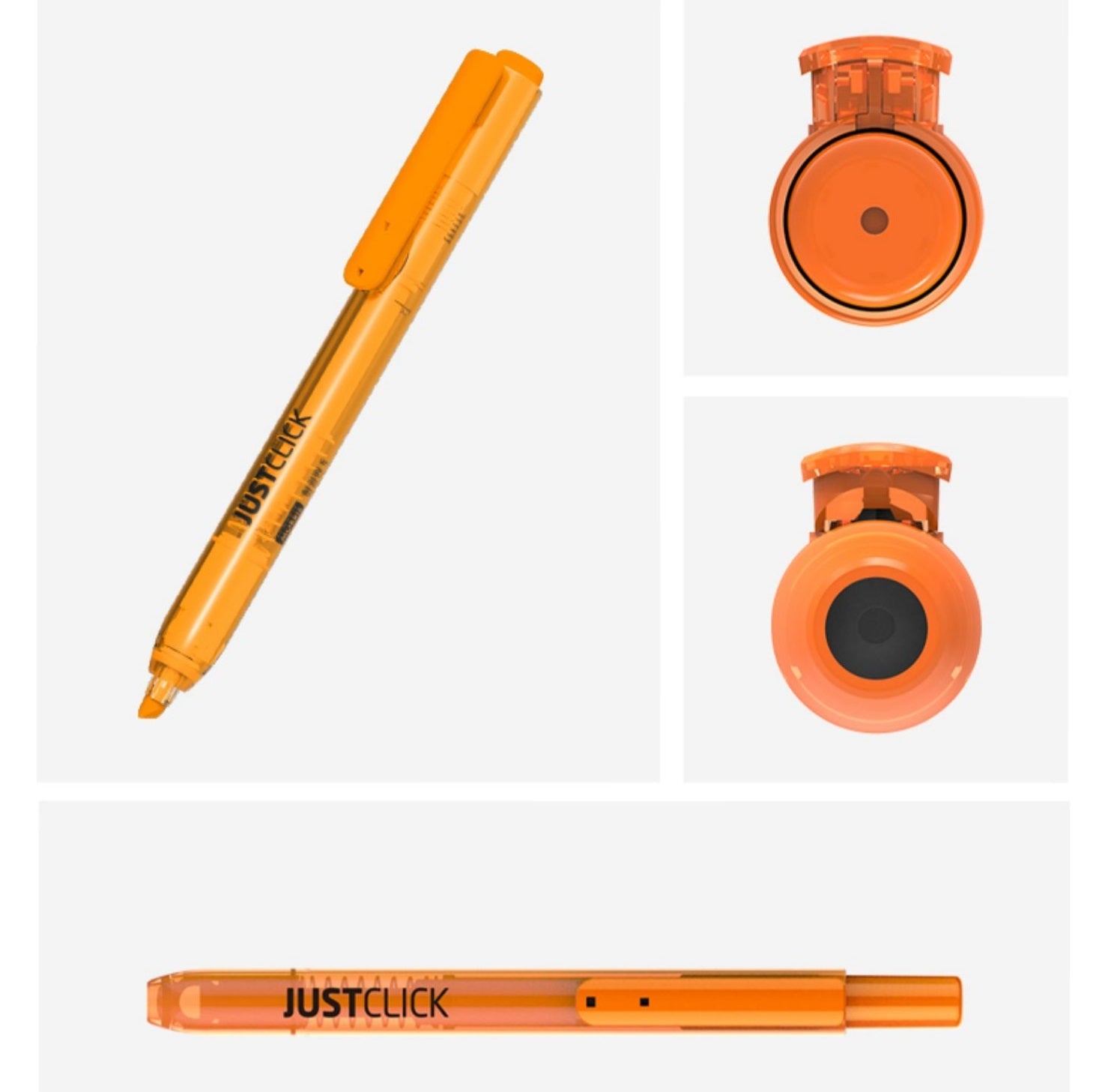 MORRIS JUSTCLICK Retractable Highlighters 6/5/3Color Sets