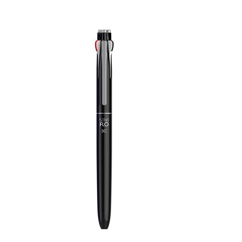 MORRIS STARFLO 3-Color Hybrid Ballpoint Pen (Black/Blue/Red) – 0.7mm