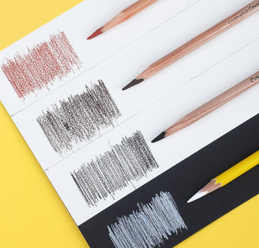 Mont Marte Coloured Charcoal Pencils - 12 Pack