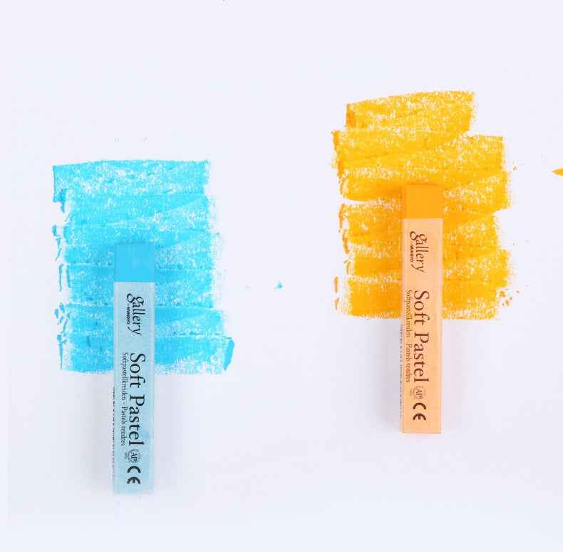 Mungyo Gallery Soft Pastel Squares Wooden Box Set of 72-Assorted Colors - TTpen