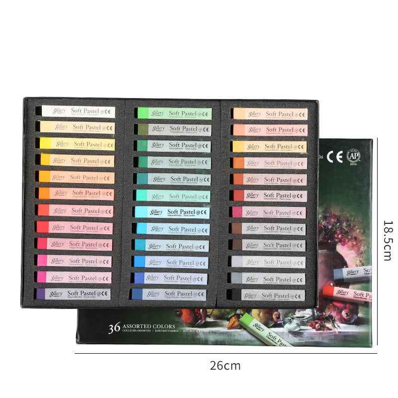 Mungyo Gallery Soft Pastel Squares Cardboard Box Set of 36-Assorted Colors - TTpen