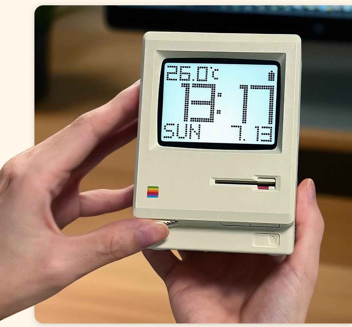 Maclock Retro Macintosh-Style Alarm Clock