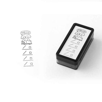 Midori Paintable Stamp Oil Based Self-Inking Rubber Stamp Rectangle