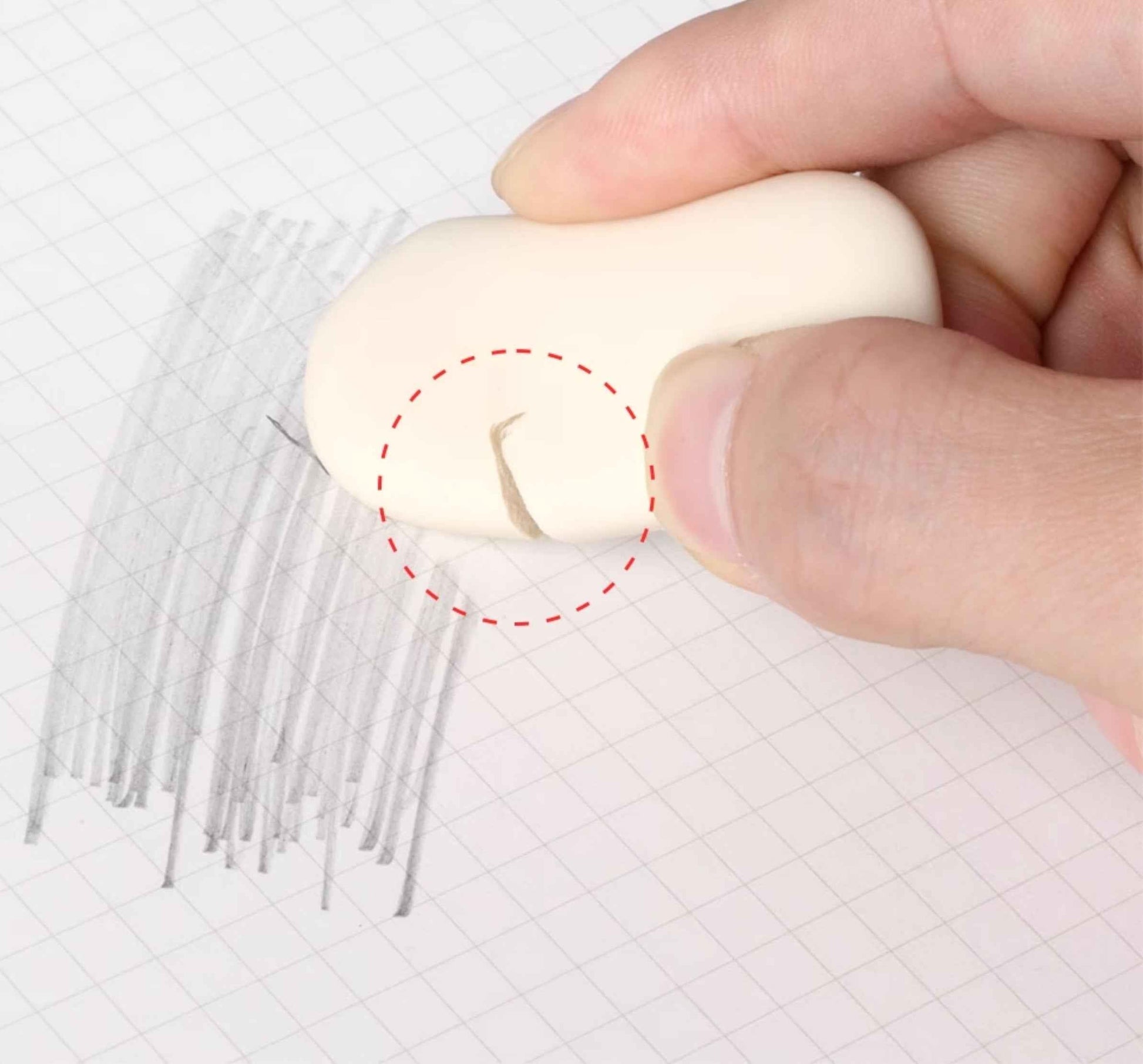 Milan Pencil Eraser 124 Oval/430 Square/4045 Triangle,5 Pack