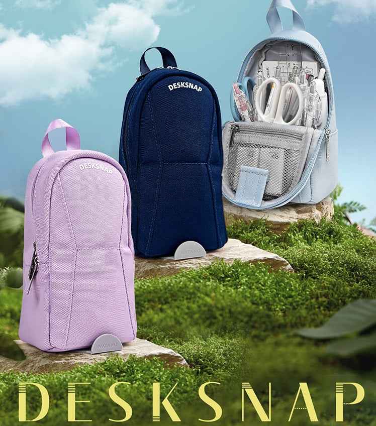 NATAMI DESKSNAP Stand-Up Suction Cup Pen Bag Pencil Case