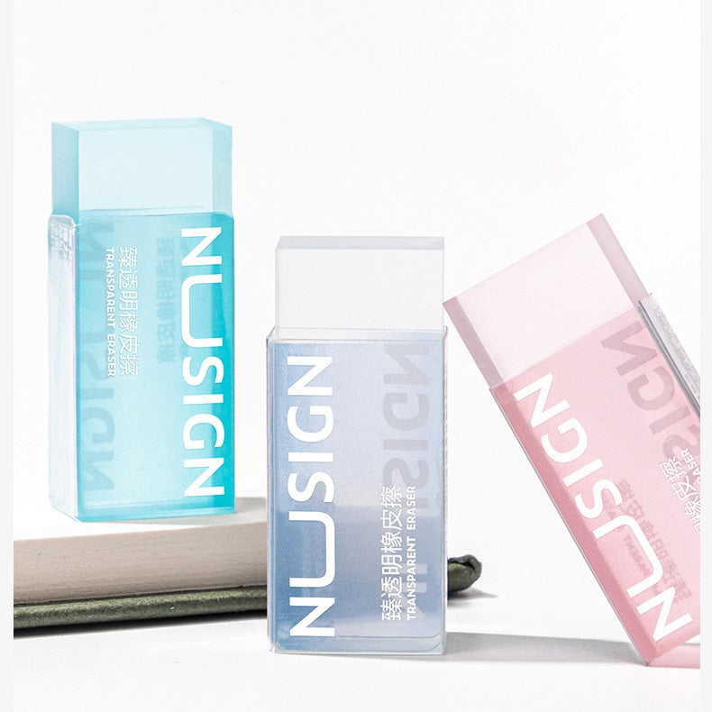 DELI NS154 NUSIGN 3Pcs Rubber Transparent Erasers