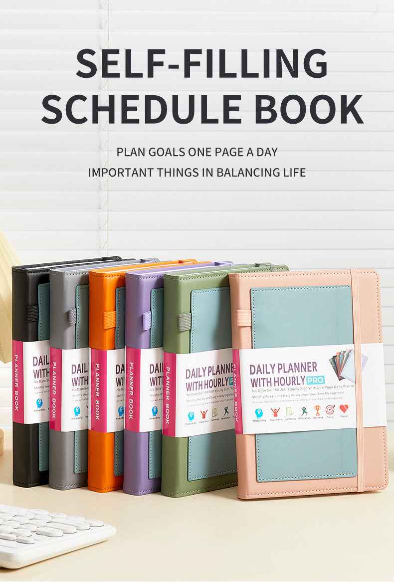 Daily Planner with Hourly PRO Schedule & to-do List – A5