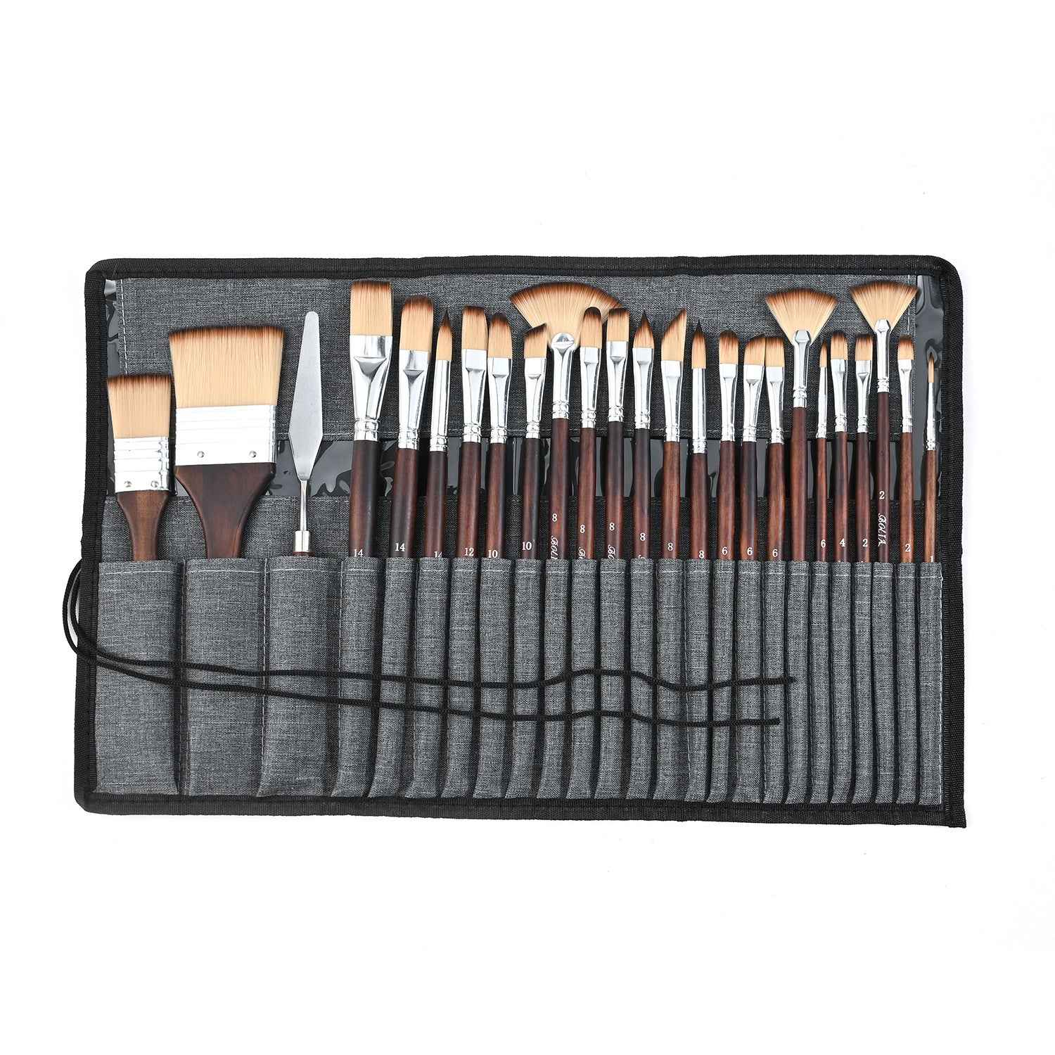 25pcs Professional Artist Acrylic Paint Brush Set