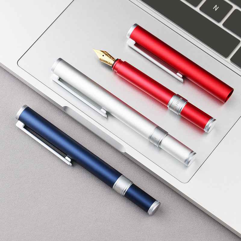Majohn N1 Mini Fountain Pen Fine Nib,Aluminum Pocket Short Travel Pen - TTpen
