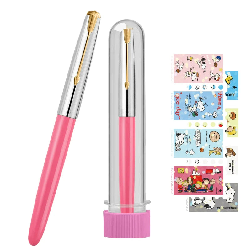 HERO 616Plus Fountain Pen 0.38mm Fine Nib Gradient Color with Stickers - TTpen