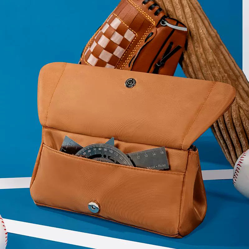 HongDian Baseball Dog 3-Layer Large Capacity Pencil Case