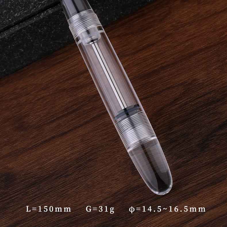 Majohn C4 Eyedropper Fountain Pen Transparent Acrylic with Box - TTpen