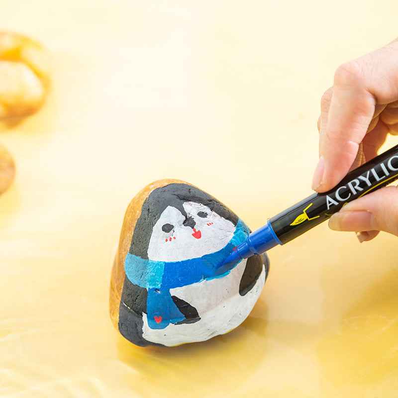 Guangna 60 Colors Dual Brush Tip Acrylic Paint Markers - TTpen